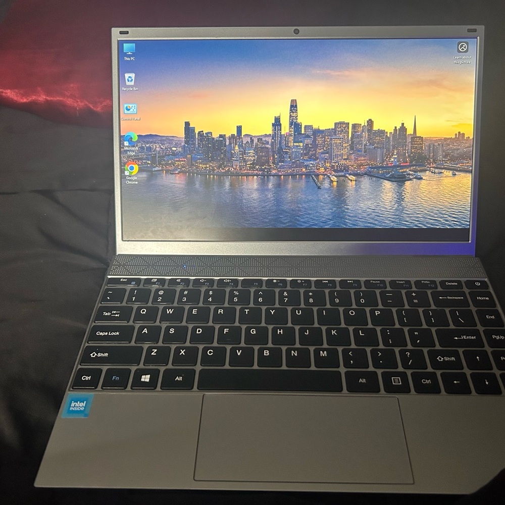 Intel Silver Ultrabook with Thin-Bezel Display and Backlit Keyboard